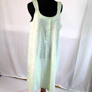 NWT Carole Hochman Summer Nightgown Nightie 100% Cotton, Small